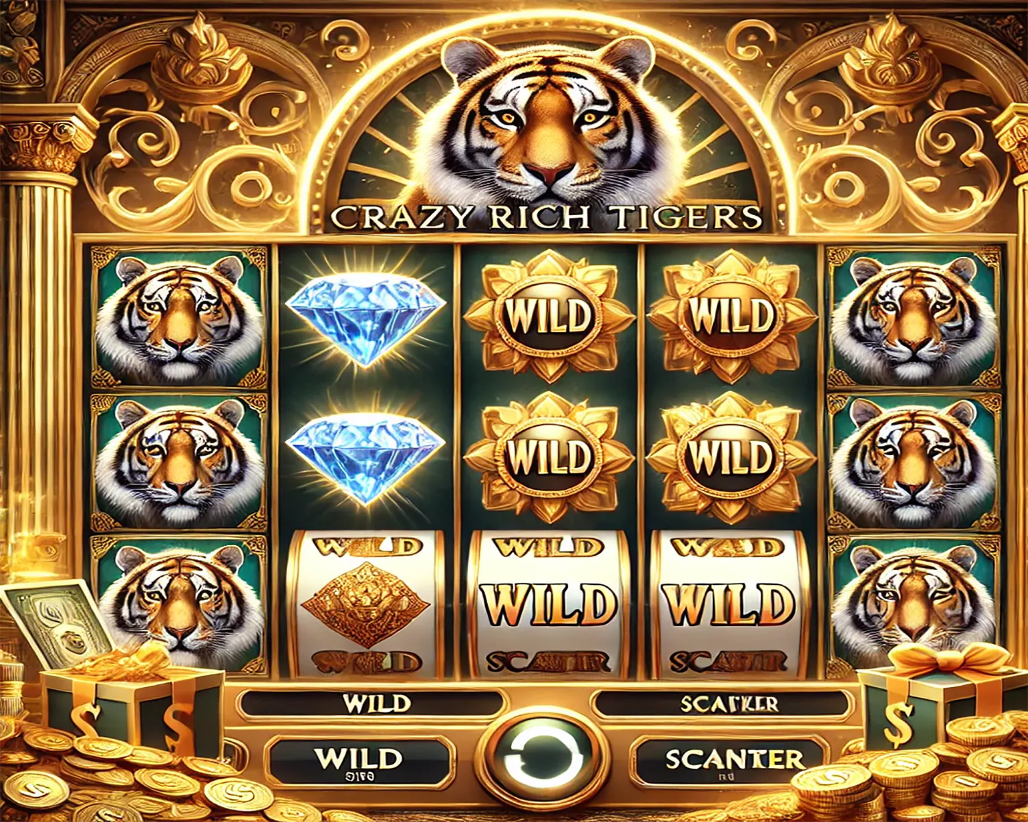 Crazy Rich Tigers: Slot Gacor Anti Lag, Bet Kecil Auto JP